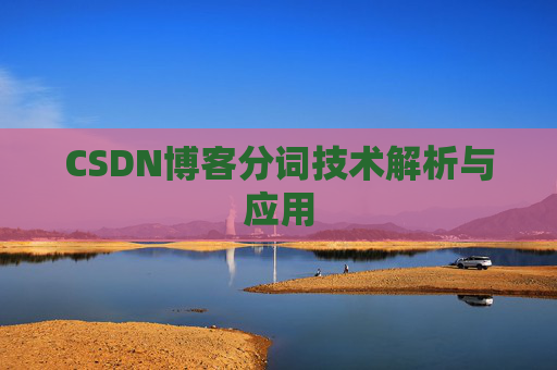 CSDN博客分词技术解析与应用